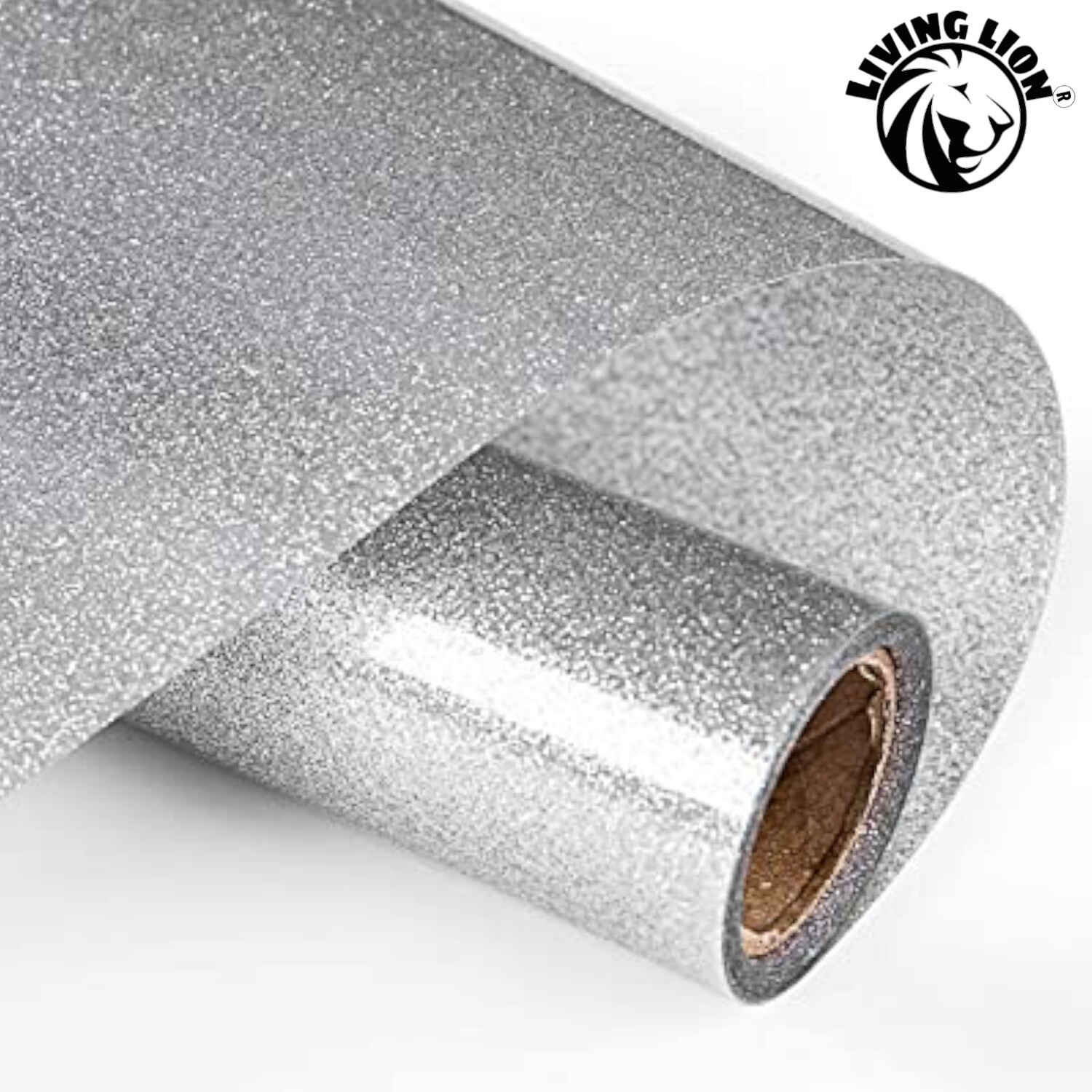 Korean Plain silver Glitter Heat Transfer Vinyl, Packaging Size: 20 Inch X 25 Meter
