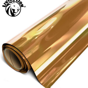 HTV PU Metallic Gold Roll Iron on Vinyl Easy to Cut & Weed Heat Transfer Vinyl DIY Heat Press Design for T-Shirts